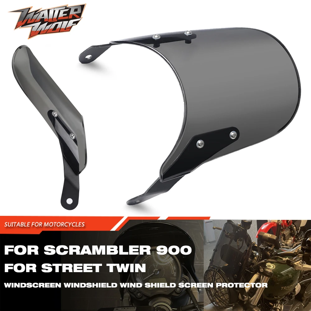 Windscreend Windshield Motorcycle Wind Screen Shield Deflectors For Scrambler 900 1200XC/XE Steet Speed Twin Thruxton 1200 1200R
Windscreend Windshield Motorcycle Wind Screen Shield Deflectors For Scrambler 900 1200XC/XE Steet Speed Twin Thruxton 1200 1200R