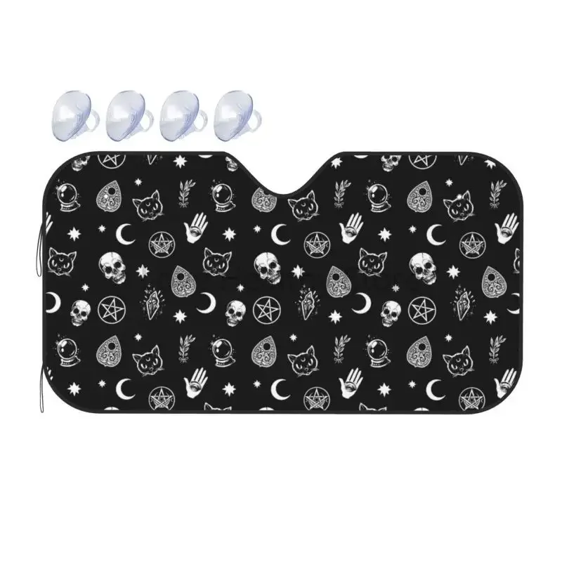 Skull Cat Moon Gothic Design Car Windshield Sunshades Auto Sun Visor Blockers Universel Fit Sedan Van SUV Truck Accessories
Skull Cat Moon Gothic Design Car Windshield Sunshades Auto Sun Visor Blockers Universel Fit Sedan Van SUV Truck Accessories