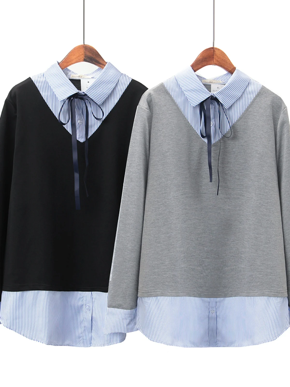 plus Size Women's Shirt Spring 2023 Striped Ribbon Base Layer Neck Long Sleeve Cotton Polyester Straight Cut Fashion
plus Size Women's Shirt Spring 2023 Striped Ribbon Base Layer Neck Long Sleeve Cotton Polyester Straight Cut Fashion
