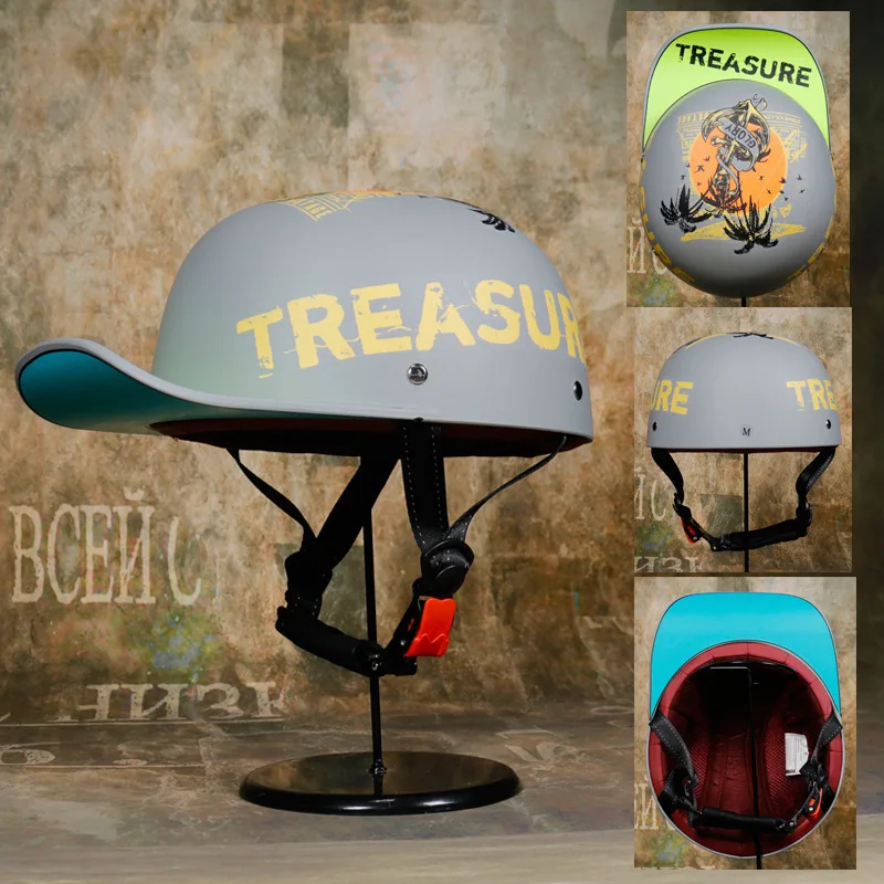 Retro Gangster DS Personalized Baseball Electric Car Half Scooter Scoop Helmet Duck Tongue Breathable Hat Helmet
Retro Gangster DS Personalized Baseball Electric Car Half Scooter Scoop Helmet Duck Tongue Breathable Hat Helmet
