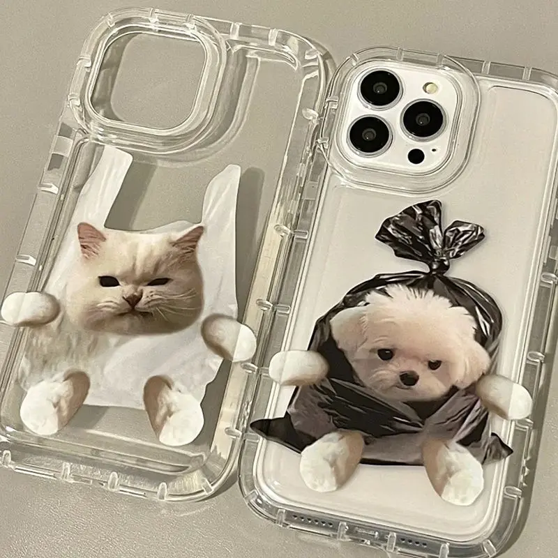 Cute Dog Kitten Soft TPU Transparent Phone Case for iphone 14 Pro Max Apple 11 12 13 New Silicone Anti-fall Back Cover
Cute Dog Kitten Soft TPU Transparent Phone Case for iphone 14 Pro Max Apple 11 12 13 New Silicone Anti-fall Back Cover