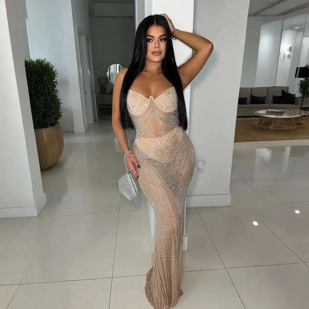 Sexy and Cy901643 Fashionable Sleeveless Hot Diamond Suspender, Backless Slim Fit Fishtail Dress Summer Dress Robe Vestido Women
Sexy and Cy901643 Fashionable Sleeveless Hot Diamond Suspender, Backless Slim Fit Fishtail Dress Summer Dress Robe Vestido Women