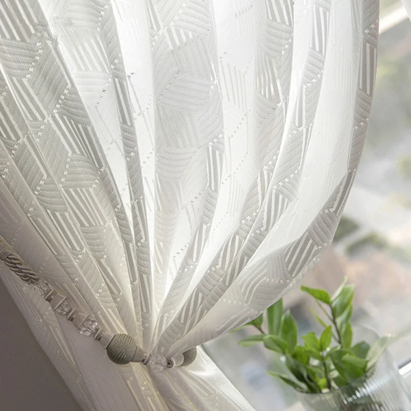 2023 new Nordic modern geometric romantic elegant light-transmitting impermeable bedroom white warp knitting window screen
2023 new Nordic modern geometric romantic elegant light-transmitting impermeable bedroom white warp knitting window screen