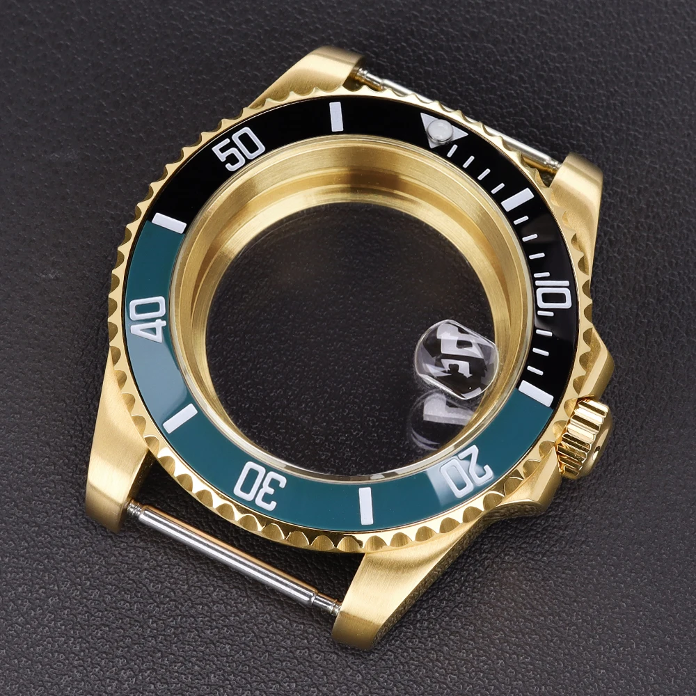 40mm Mechanical Watch Case Sapphire Crystal Glass 20ATM For SUB GMT NH34 NH35 NH36 Miyota 8215 ETA 2824 PT5000 Movement PVD Gold
40mm Mechanical Watch Case Sapphire Crystal Glass 20ATM For SUB GMT NH34 NH35 NH36 Miyota 8215 ETA 2824 PT5000 Movement PVD Gold