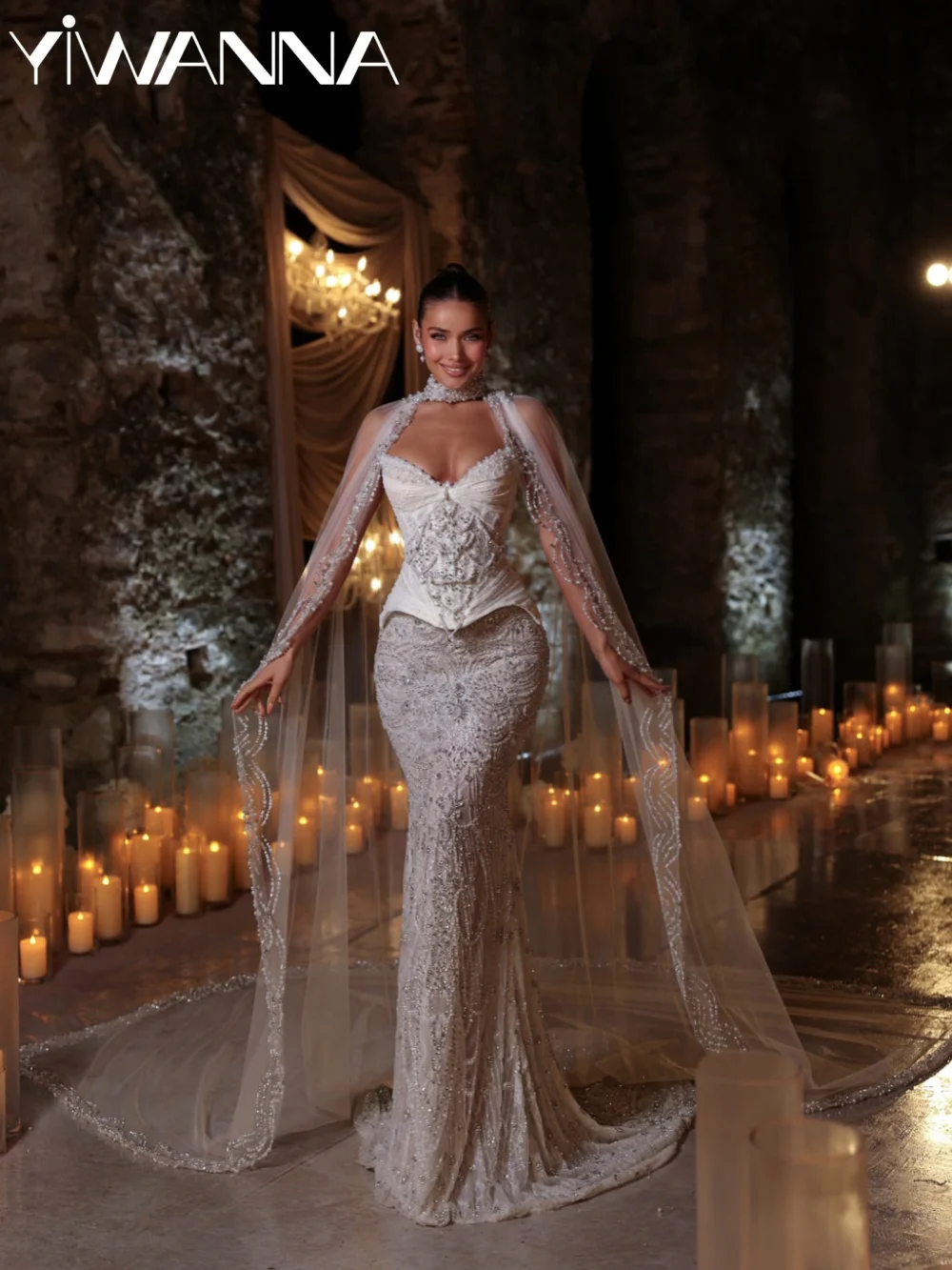 Luxury Beaded Corset Wedding Dress Dreamy Silver Crystal Long Bridal Gown New Customized Glamorous Dreamy Dresses For Bride
Luxury Beaded Corset Wedding Dress Dreamy Silver Crystal Long Bridal Gown New Customized Glamorous Dreamy Dresses For Bride