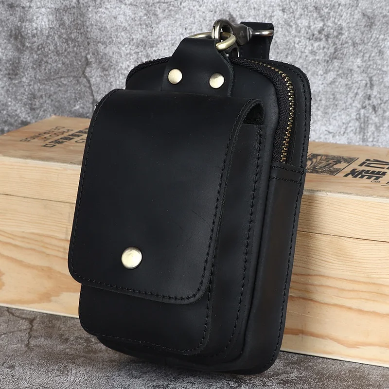 Men's Belted Fanny Pa Vintage Genuine Mad Leather Mobile Phone Bag Crossbody oulder Bag Top Layer Cowhide Wallet
Men's Belted Fanny Pa Vintage Genuine Mad Leather Mobile Phone Bag Crossbody oulder Bag Top Layer Cowhide Wallet