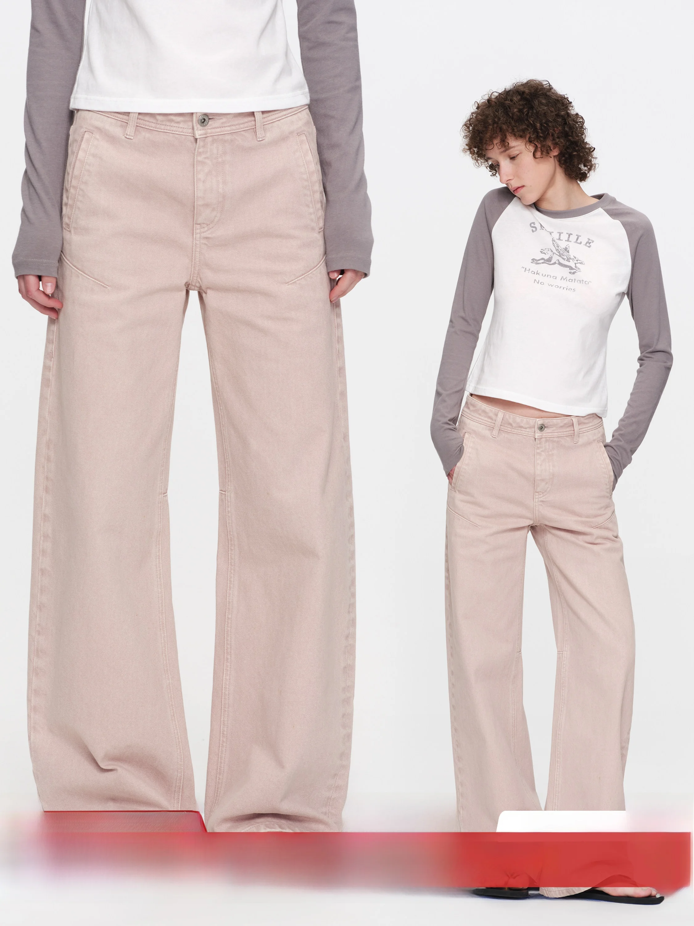 Low Waist Pure Cotton Pink Denim Pants Women's Summer New Loose Slim Wide Leg Straight Cut Trousers Comfortable Cotton Jeans
Low Waist Pure Cotton Pink Denim Pants Women's Summer New Loose Slim Wide Leg Straight Cut Trousers Comfortable Cotton Jeans