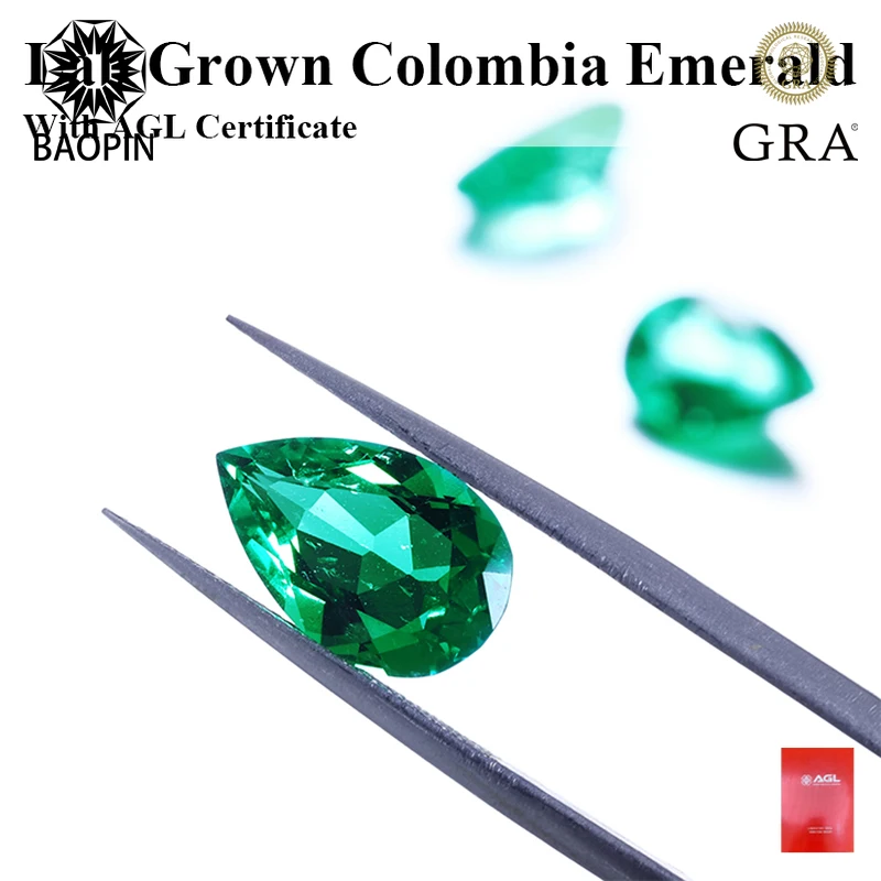 Lab Grown Colombia Emerald Pear Shape Hand-cut Hydrothermal Gemstone Beads
Lab Grown Colombia Emerald Pear Shape Hand-cut Hydrothermal Gemstone Beads