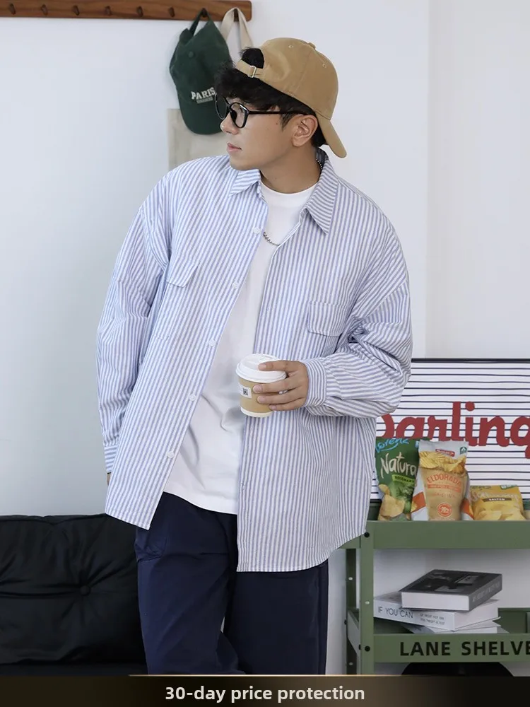 Nted Japanese Retro y Striped Long Sve Men's irt Loose Irregular Color Blo Cotton Casual Breathable Autumn Top
Nted Japanese Retro y Striped Long Sve Men's irt Loose Irregular Color Blo Cotton Casual Breathable Autumn Top