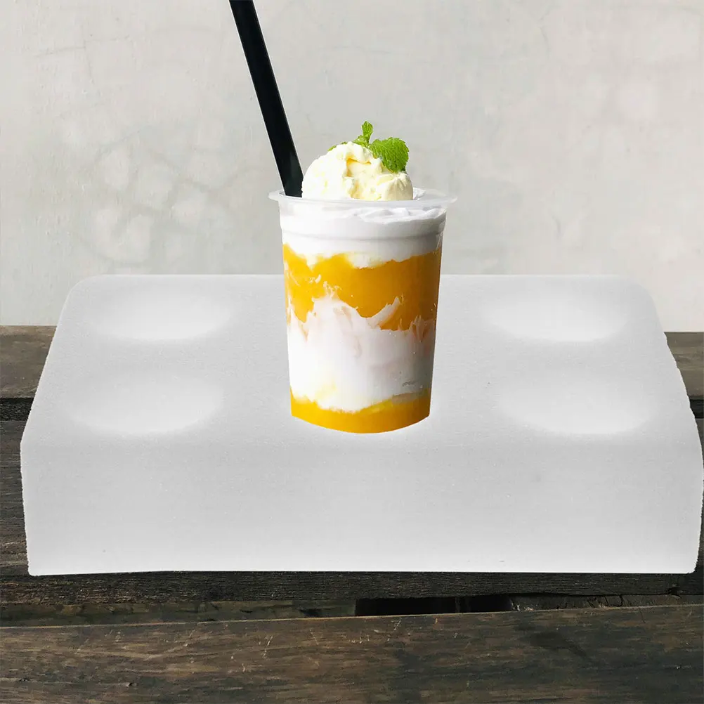 4 Pcs Cup Holder Beverages Coffee Carrier with Tray Cups Milk Tea for Takeout Pearl Cotton
4 Pcs Cup Holder Beverages Coffee Carrier with Tray Cups Milk Tea for Takeout Pearl Cotton
