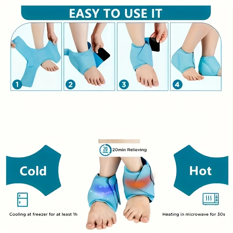 1 reusable blue multipurpose ankle ice bag cold compress bag - cold and hot compression gel bag for sports and yoga, with adjus
1 reusable blue multipurpose ankle ice bag cold compress bag - cold and hot compression gel bag for sports and yoga, with adjus