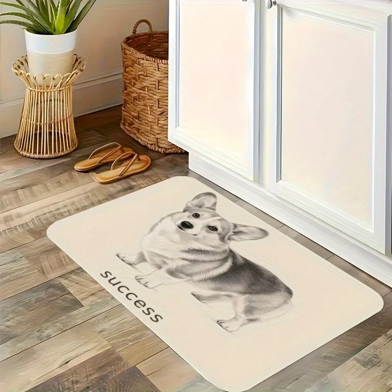 1PC Whimsical Corgi Motivation Kitchen Rug Non-Slip Door Mat Pop design Bathroom Rug Bath Mat Carpet for Home Sink Laundry Decor
1PC Whimsical Corgi Motivation Kitchen Rug Non-Slip Door Mat Pop design Bathroom Rug Bath Mat Carpet for Home Sink Laundry Decor