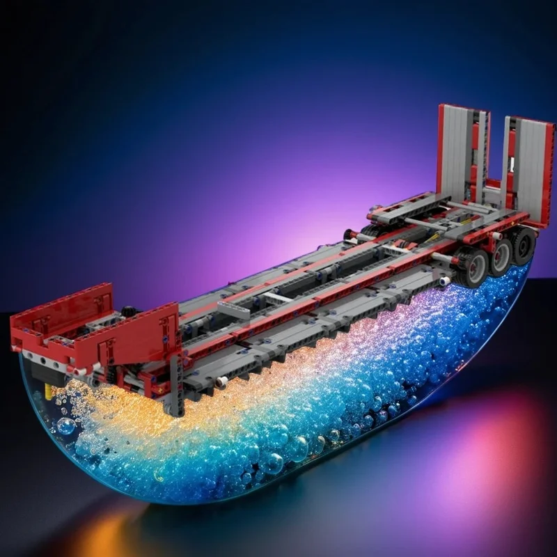 846PCS MOC Technology C Model Low Loader Trailer DIY Creative Assembly Building Blocks Display Birthday Gift Decoration Home Set
846PCS MOC Technology C Model Low Loader Trailer DIY Creative Assembly Building Blocks Display Birthday Gift Decoration Home Set