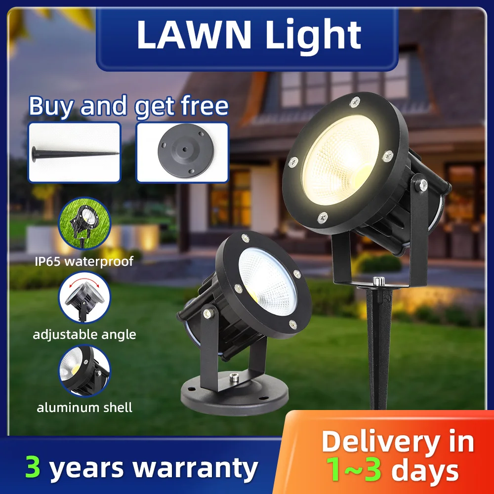 LED COB GU10 Garden Lighting Lawn Lamp Outdoor Waterproof Lighting Led Garden Path Spotlights AC85-265V Garden Patio Decoration
LED COB GU10 Garden Lighting Lawn Lamp Outdoor Waterproof Lighting Led Garden Path Spotlights AC85-265V Garden Patio Decoration