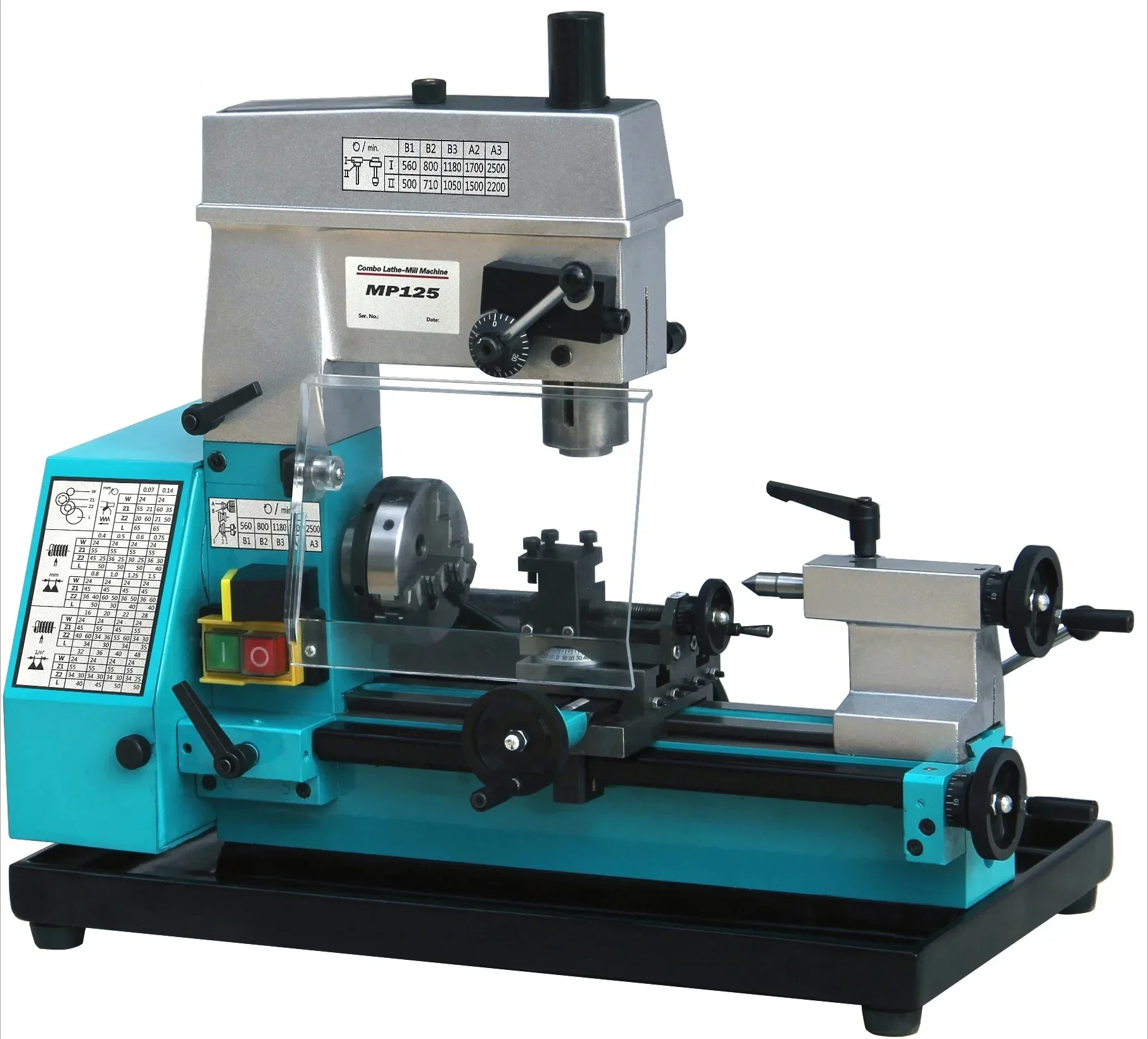MP125 Manual Mini Combination Lathe and Mill Machine
MP125 Manual Mini Combination Lathe and Mill Machine