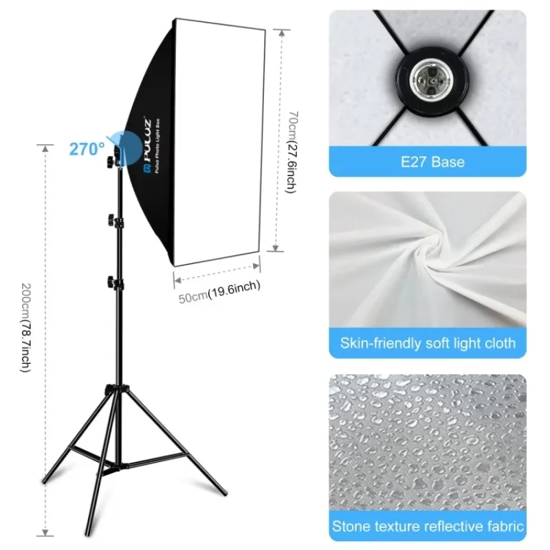 2025 hot sale PULUZ LED Light Studio Softbox Photography Kit with Background & Reflective & Tripod Mount & Sandbags
2025 hot sale PULUZ LED Light Studio Softbox Photography Kit with Background & Reflective & Tripod Mount & Sandbags