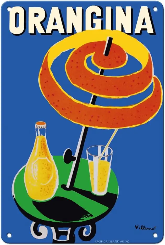 Pacifica Island Art Orangina Sparkling Soda - Ad Vintage Advertising Poster by Bernard Villemot c.1984- Metal Tin Sign-aluminum
Pacifica Island Art Orangina Sparkling Soda - Ad Vintage Advertising Poster by Bernard Villemot c.1984- Metal Tin Sign-aluminum