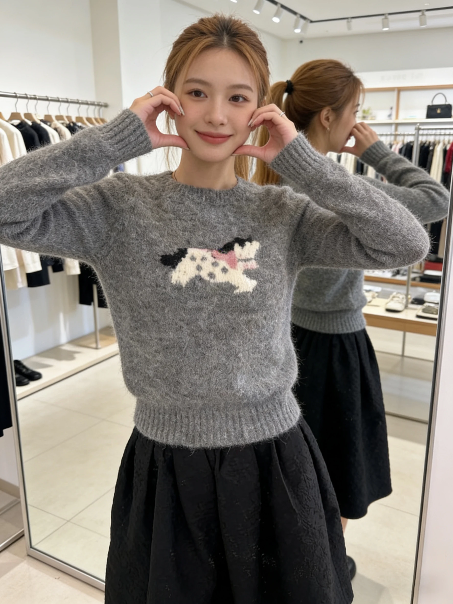 Fun Classic Pattern Oversized round Ne Pullover Sweater for Women Casual Loose Fit Winter Top in ey
Fun Classic Pattern Oversized round Ne Pullover Sweater for Women Casual Loose Fit Winter Top in ey