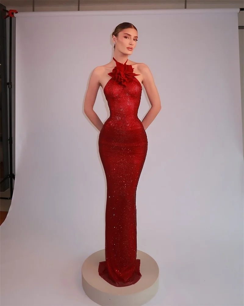 Red Crystals Women's Prom Dress Sexy Backless Sleeveless 3D Flower Sheath Formal Birthday Long Party Gown Glitter Skirt Robes
Red Crystals Women's Prom Dress Sexy Backless Sleeveless 3D Flower Sheath Formal Birthday Long Party Gown Glitter Skirt Robes