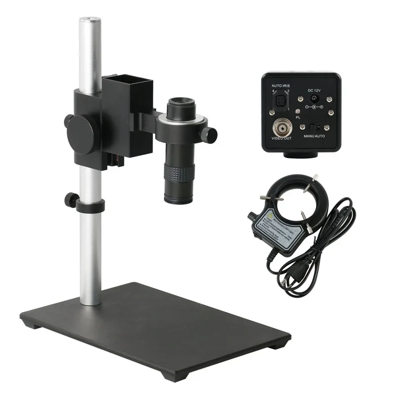 CCD 800TVL 1/3 Industry Digital Video Microscope Camera 130X C Mount Lens Support BNC Color Video Output SMD BGA PCB Soldering
CCD 800TVL 1/3 Industry Digital Video Microscope Camera 130X C Mount Lens Support BNC Color Video Output SMD BGA PCB Soldering