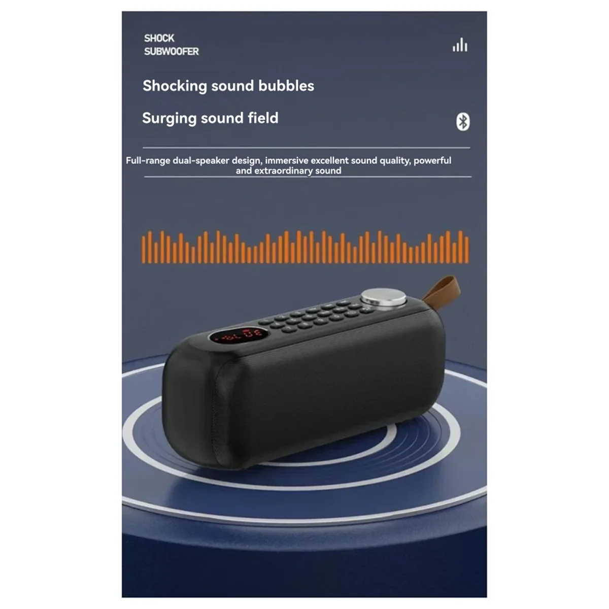 New 3C-Portable Bluetooth Speaker Outdoor Bass Wireless Speaker FM Radio Knob Volume Adjustment USB Player Phone Call Red
New 3C-Portable Bluetooth Speaker Outdoor Bass Wireless Speaker FM Radio Knob Volume Adjustment USB Player Phone Call Red