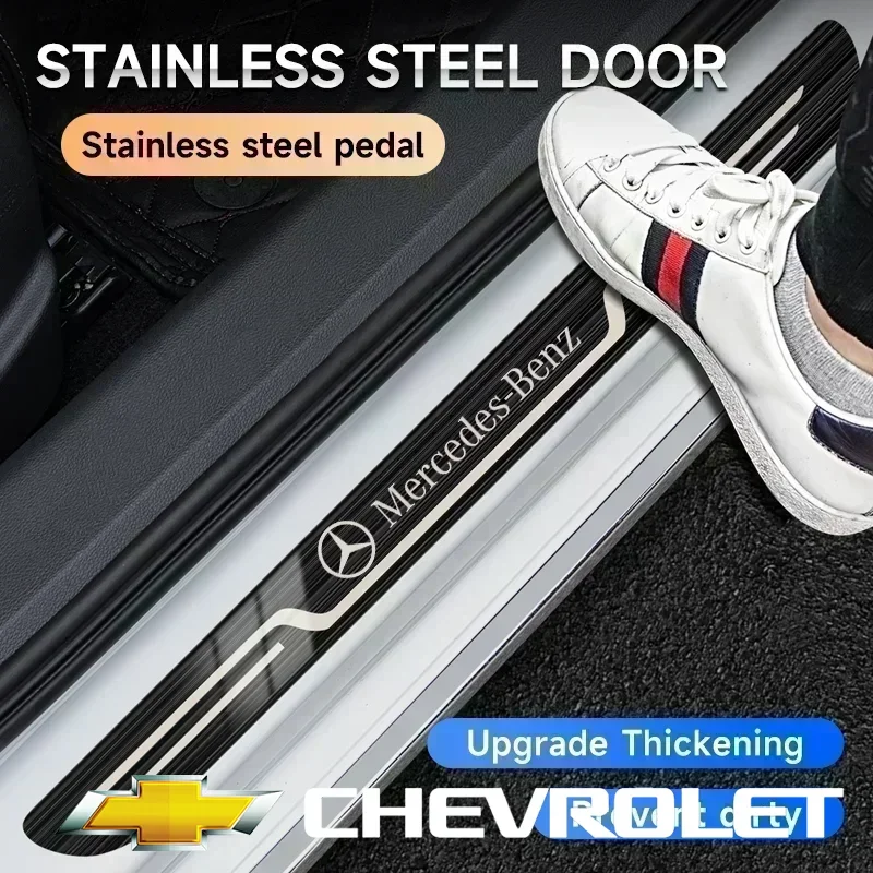 Car Stainless Steel Door Sill Scuff Plate For Mercedes Benz AMG CLA GLC GLK GLA A B C E Class W203 W206 W220 W205 W211 W212 W201
Car Stainless Steel Door Sill Scuff Plate For Mercedes Benz AMG CLA GLC GLK GLA A B C E Class W203 W206 W220 W205 W211 W212 W201