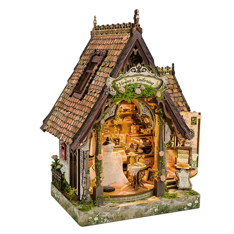 DIY Book Nook Wooden Miniature Model Kits Dream Dress Studio Bookend 3D Puzzle with Light Bookshelf for Friends Birthday Gifts
DIY Book Nook Wooden Miniature Model Kits Dream Dress Studio Bookend 3D Puzzle with Light Bookshelf for Friends Birthday Gifts