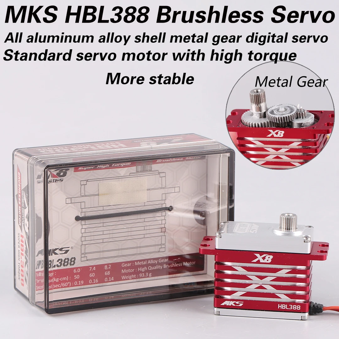 MKS HBL388 Brushless Servo Metal Gear Model Aircraft Digital Aircraft Competition Large Unmanned Aerial Vehicle Server
MKS HBL388 Brushless Servo Metal Gear Model Aircraft Digital Aircraft Competition Large Unmanned Aerial Vehicle Server