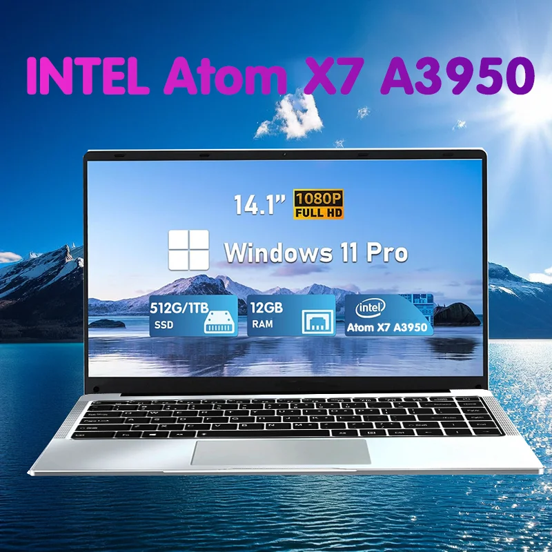 14.1''Folding Slim Laptop Gamer Windows 11 Intel Atom x7 A3950 180° 12GB RAM 512GB 1TB SSD 1920*1080 Office Study Computer PC
14.1''Folding Slim Laptop Gamer Windows 11 Intel Atom x7 A3950 180° 12GB RAM 512GB 1TB SSD 1920*1080 Office Study Computer PC