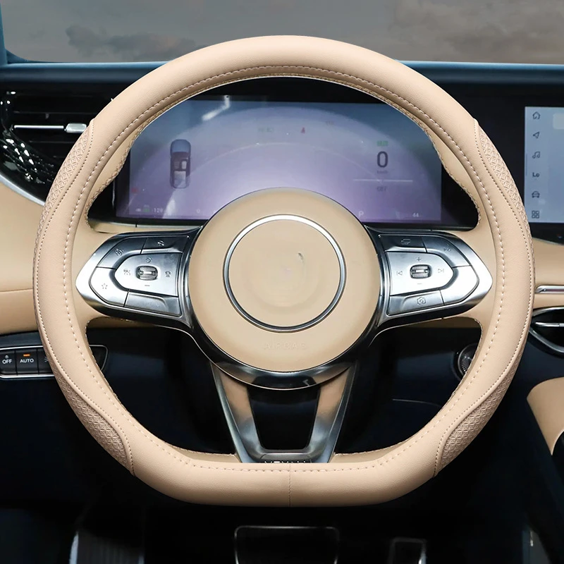 For voyah FREE 2021 2022 2023 2024 Dreamer Car Steering Wheel Cover Four Seasons Universal Leather Grip Accessories
For voyah FREE 2021 2022 2023 2024 Dreamer Car Steering Wheel Cover Four Seasons Universal Leather Grip Accessories