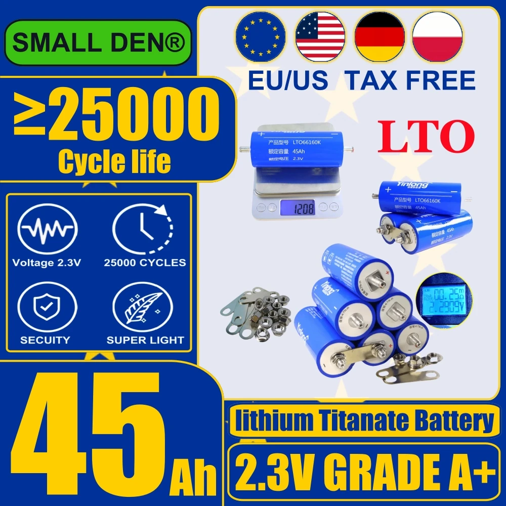 Yinlong 45ah литиевый титановый аккумулятор 2,3 В 10c DIY 12 В 24 В 48 В электросадок солнечный динамик авто мощность аккумулятор
Yinlong 45ah литиевый титановый аккумулятор 2,3 В 10c DIY 12 В 24 В 48 В электросадок солнечный динамик авто мощность аккумулятор
