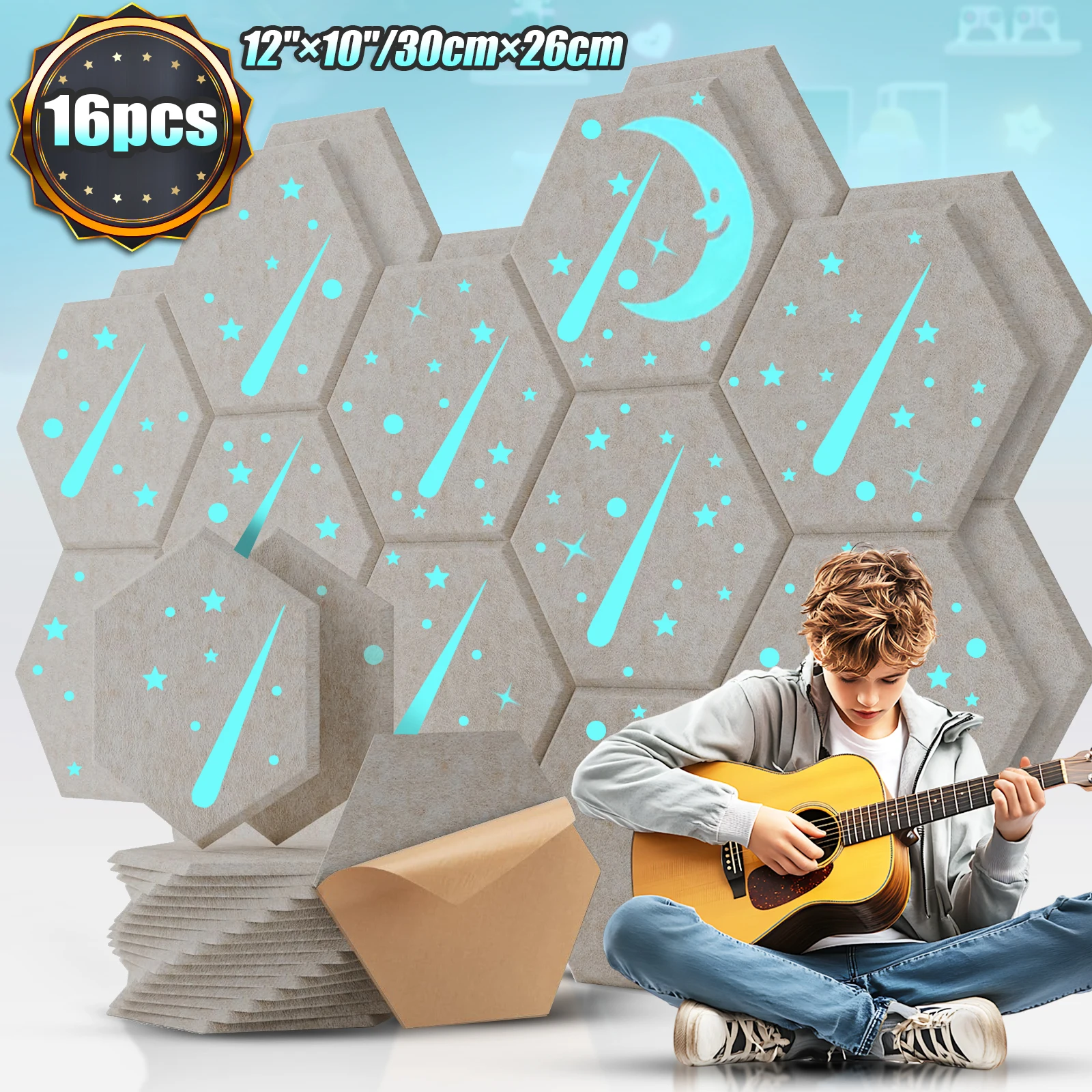 Meteor DIY Acoustic Foam Panels 10/16 Pcs Soundproof Foam Wall Panels Studio Soundproofing On The Wall KTV Room Sound Proof Foam
Meteor DIY Acoustic Foam Panels 10/16 Pcs Soundproof Foam Wall Panels Studio Soundproofing On The Wall KTV Room Sound Proof Foam