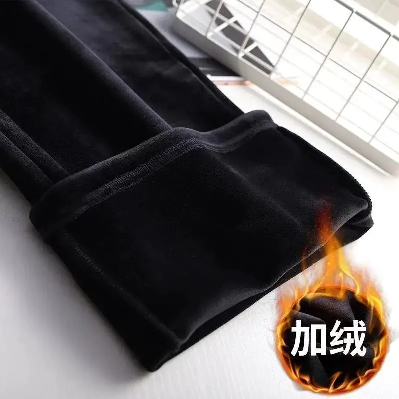 Pleuche Thick Warm Velvet Pants Women Casual High Waist Straight Trousers Plush Velvet Lined Pants Korean Plus Size 4xl Trousers
Pleuche Thick Warm Velvet Pants Women Casual High Waist Straight Trousers Plush Velvet Lined Pants Korean Plus Size 4xl Trousers