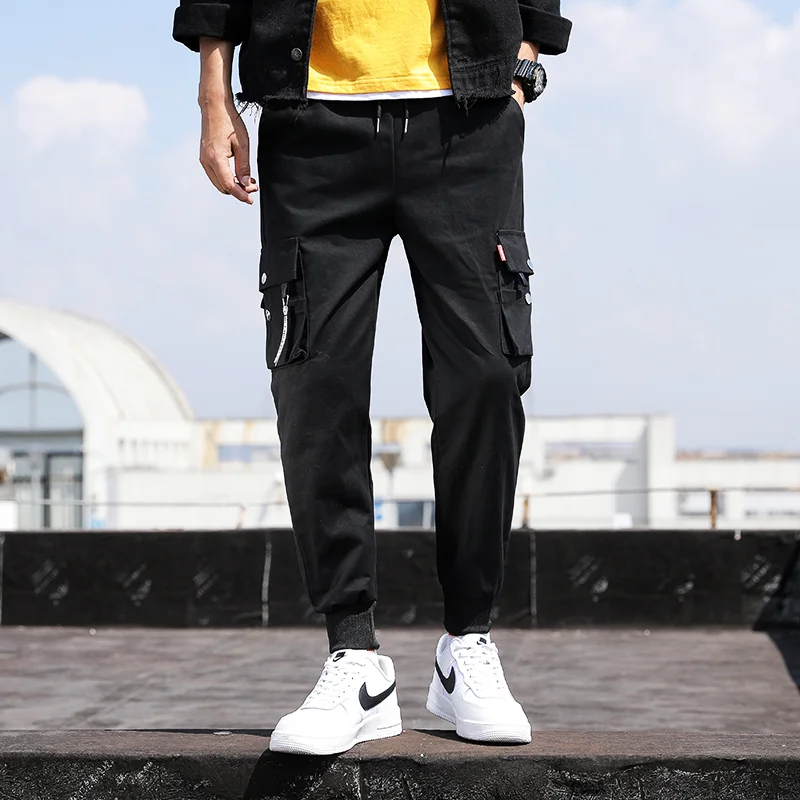 Men's Korean Loose Cargo Pants Tapered Joggers Casual Streetwear Student Ins Ankle Trendy 
Men's Korean Loose Cargo Pants Tapered Joggers Casual Streetwear Student Ins Ankle Trendy