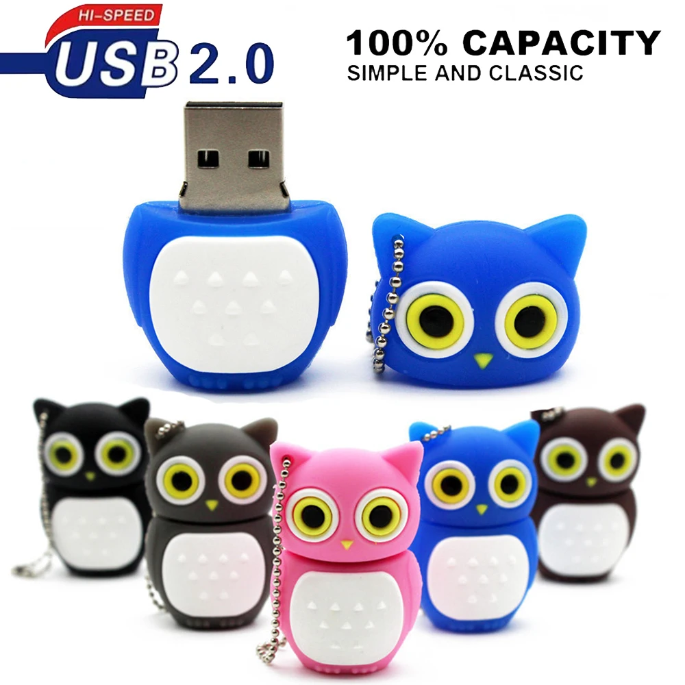 USB-накопитель с рисунком совы, 128 ГБ, 64 ГБ, 32 ГБ, 16 ГБ, 8 ГБ, 4 ГБ, детский подарок для студентов, рекламный флэш-накопитель, реальная емкость
USB-накопитель с рисунком совы, 128 ГБ, 64 ГБ, 32 ГБ, 16 ГБ, 8 ГБ, 4 ГБ, детский подарок для студентов, рекламный флэш-накопитель, реальная емкость