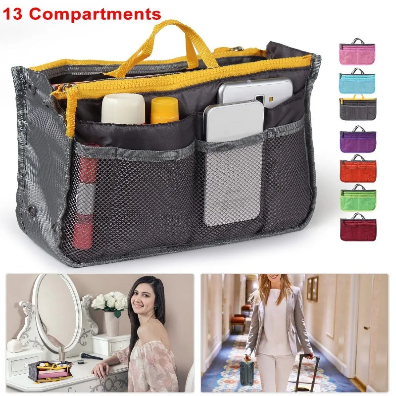 Lightweight Travel Handbag Insert Liner – Women Makeup Toiletry Organiser Purse with Convenient Hand Strap
Lightweight Travel Handbag Insert Liner – Women Makeup Toiletry Organiser Purse with Convenient Hand Strap