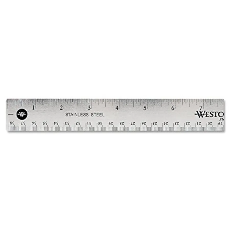 Office ruler for desk use stainless steel silver non-slip cork base
Office ruler for desk use stainless steel silver non-slip cork base