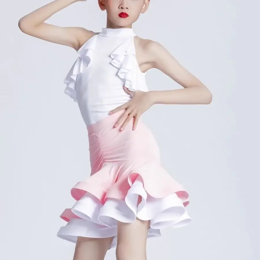 Performance Stage Practic Latin Dance Dress for Girls Professional Dress Cha-cha-rumba Ballroom Competition Training Clothing
Performance Stage Practic Latin Dance Dress for Girls Professional Dress Cha-cha-rumba Ballroom Competition Training Clothing