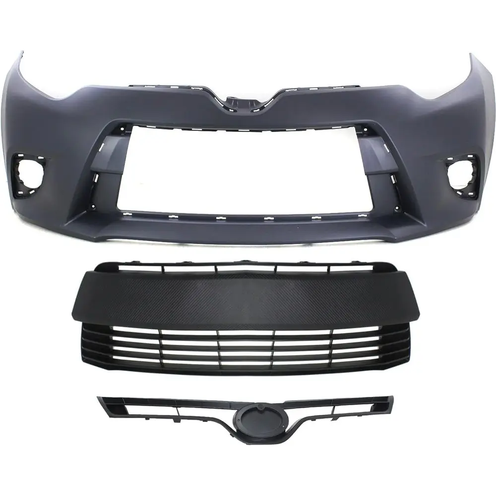 Front Bumper Cover KIT For Toyota Corolla 2014-2016 Fits CE/L/LE/LE Eco Sub-Models, Without Chrome Grille Surround, Primed
Front Bumper Cover KIT For Toyota Corolla 2014-2016 Fits CE/L/LE/LE Eco Sub-Models, Without Chrome Grille Surround, Primed