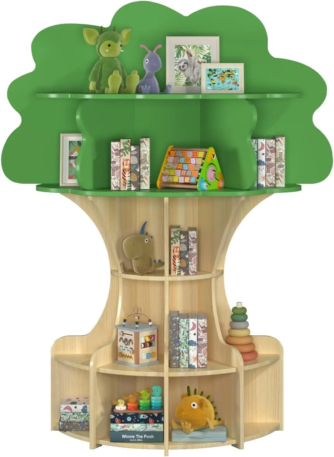5-Tier Tree Bookshelf for Kids, Sturdy Wooden Book Organizer for Nursery and Playroom
5-Tier Tree Bookshelf for Kids, Sturdy Wooden Book Organizer for Nursery and Playroom