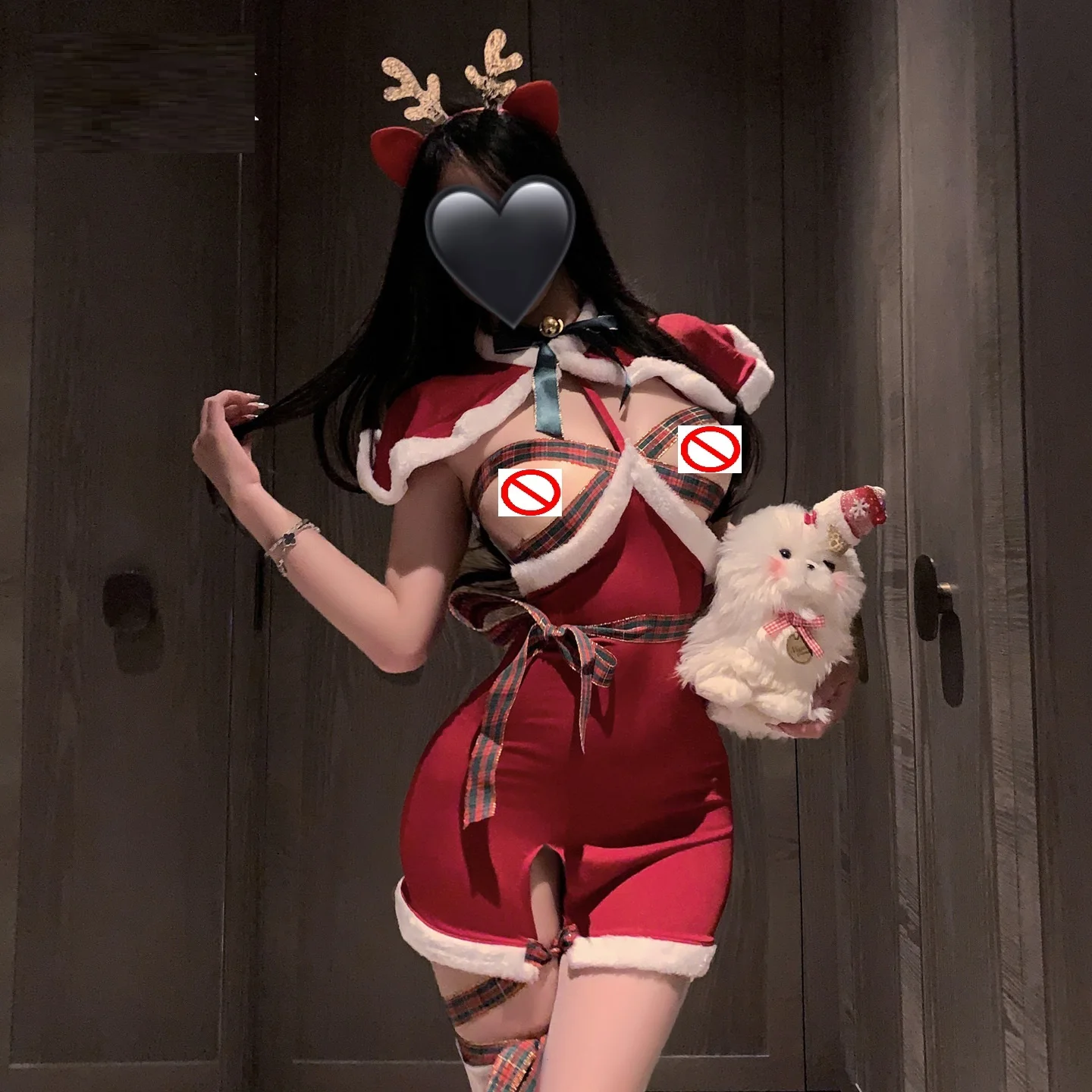 Women's Sexy Christmas Dress Up Party Cosplay Maid Costumes Adult Lady Hollow Out Roleplay Lingerie Dress New Year Nightgown
Women's Sexy Christmas Dress Up Party Cosplay Maid Costumes Adult Lady Hollow Out Roleplay Lingerie Dress New Year Nightgown