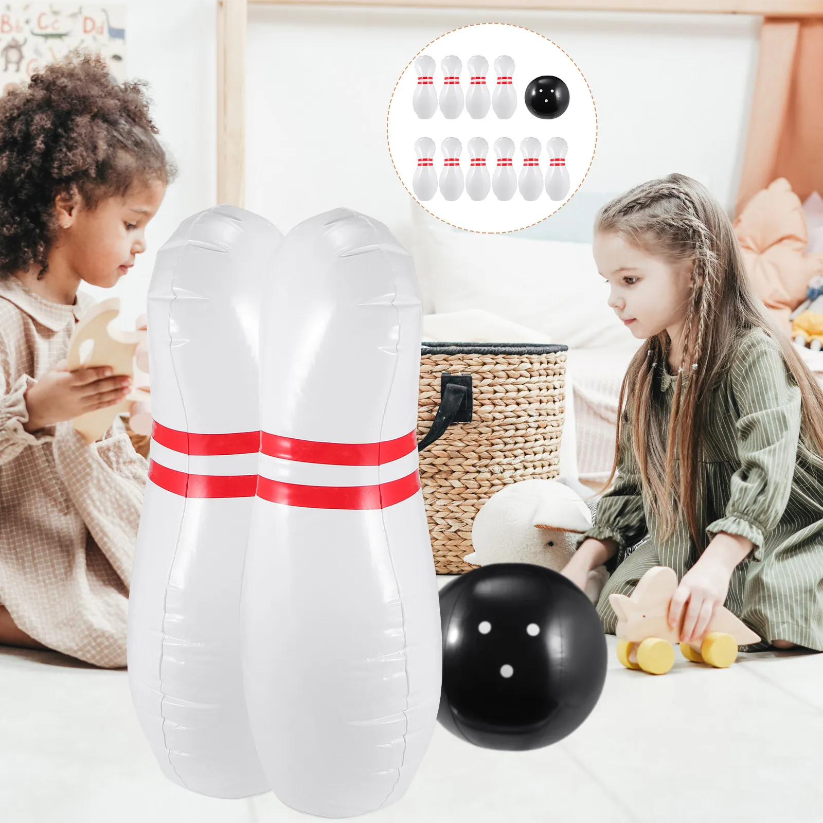 1Set Inflatable Bowling Game Kids Indoor Outdoor Bowling Kit for Children Parent-Child Interactive Play Birthday Gift
1Set Inflatable Bowling Game Kids Indoor Outdoor Bowling Kit for Children Parent-Child Interactive Play Birthday Gift