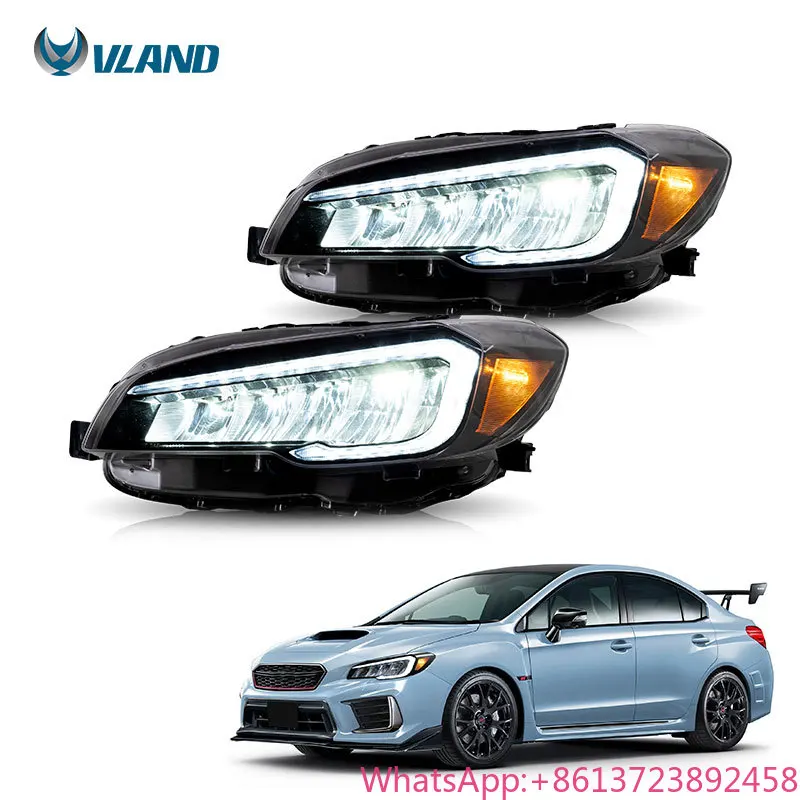 VLAND Factory LED Headlights 2015-2021 Others Car Light Accessories Auto Lighting Systems Parts Sequential for Subaru WRX STI