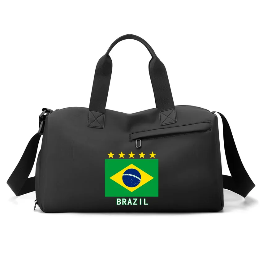 Gym Bag Men Women Shoulder Bag Training Basketball Bag Travel Bag Sports Leather Handbag Brazil Flag Printed Yoga Fitness Bags
Gym Bag Men Women Shoulder Bag Training Basketball Bag Travel Bag Sports Leather Handbag Brazil Flag Printed Yoga Fitness Bags