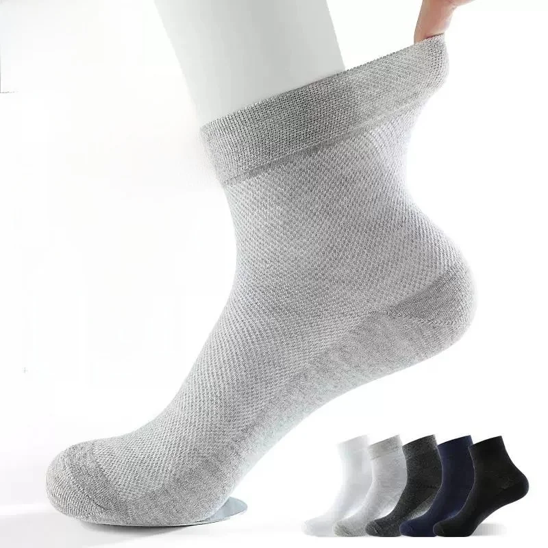 Men's Mid-Calf Breathable Mesh Socks Pure Color Cotton Absorb Sweat Anti-Odor Summer Business Long Socks Comfortable All Day ...
Men's Mid-Calf Breathable Mesh Socks Pure Color Cotton Absorb Sweat Anti-Odor Summer Business Long Socks Comfortable All Day ...