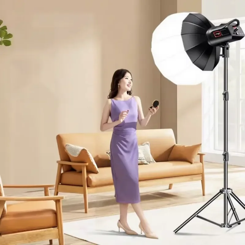 100W LED Video Light Kit 65cm Lantern Softbox 2.5M Bracket Photography Continuous Studio Lighting Photography Fill Light
100W LED Video Light Kit 65cm Lantern Softbox 2.5M Bracket Photography Continuous Studio Lighting Photography Fill Light