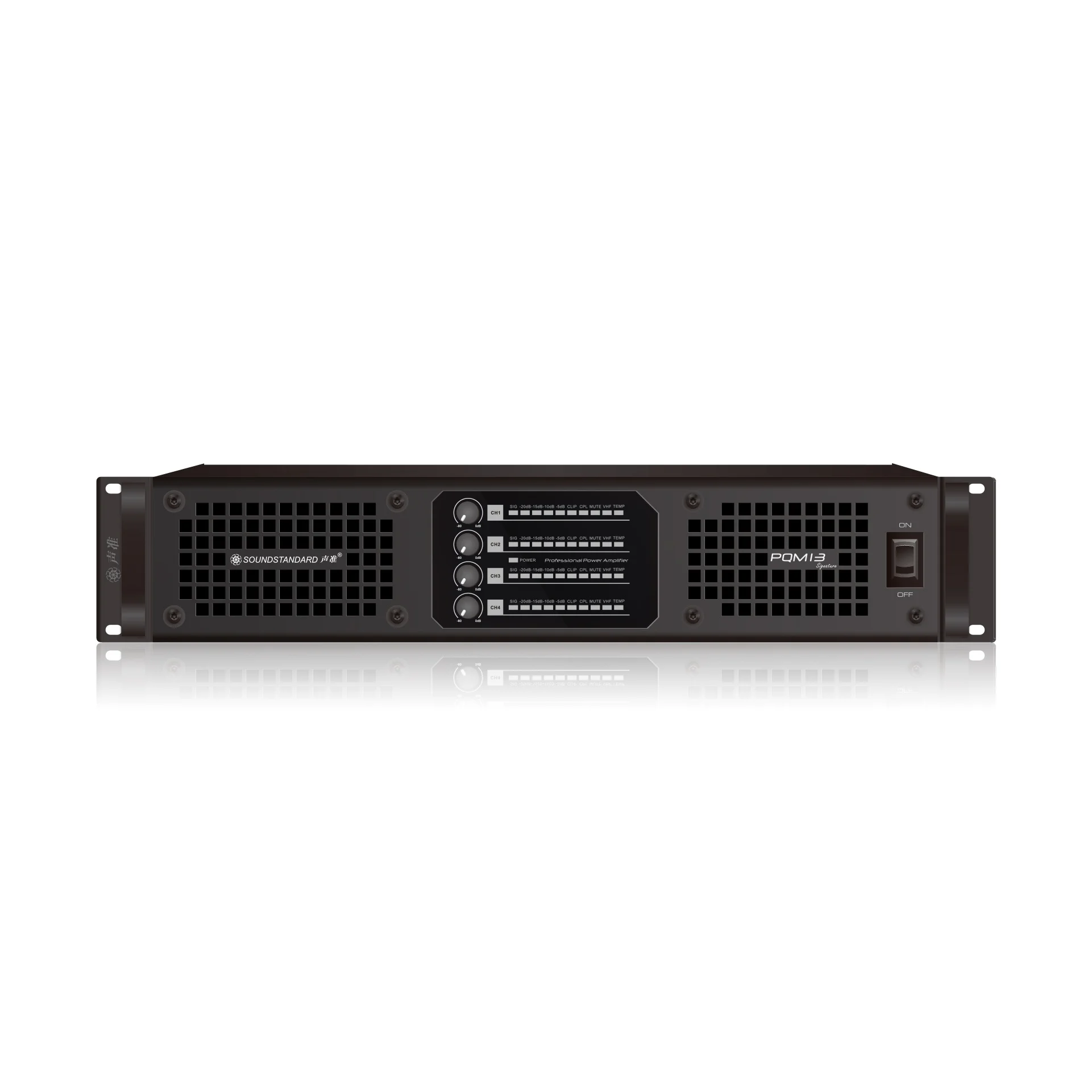PQM13 High-Density 4-Ch Power Amplifier 2500W×4 2Ω SMPS+Class I High CMRR Input XLR/SpeakON for Touring/Line Array
PQM13 High-Density 4-Ch Power Amplifier 2500W×4 2Ω SMPS+Class I High CMRR Input XLR/SpeakON for Touring/Line Array