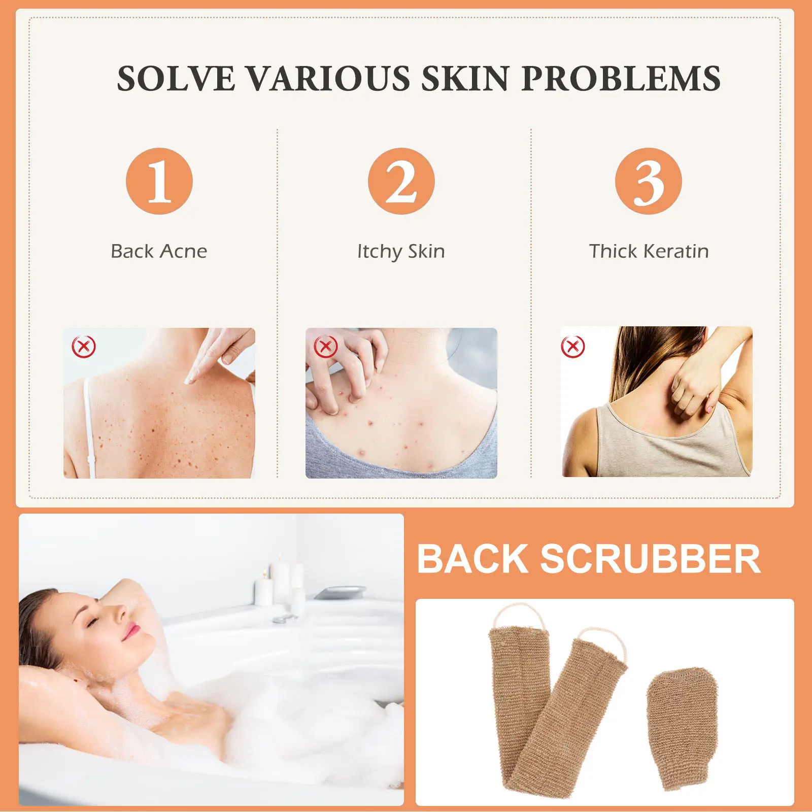 Набор из 2-х отшелушивающих мочалок для спины и перчаток для полного отшелушивания тела, для молодой и сияющей кожи, безопасное и нежное банное полотенце для тела
Набор из 2-х отшелушивающих мочалок для спины и перчаток для полного отшелушивания тела, для молодой и сияющей кожи, безопасное и нежное банное полотенце для тела