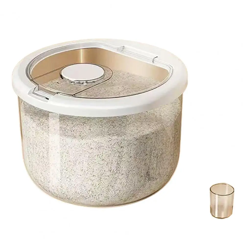Large Capacity Storage Bin for Grains Flour Airtight Rice Container Moisture-Proof Insect-Proof Design Kitchen Organization