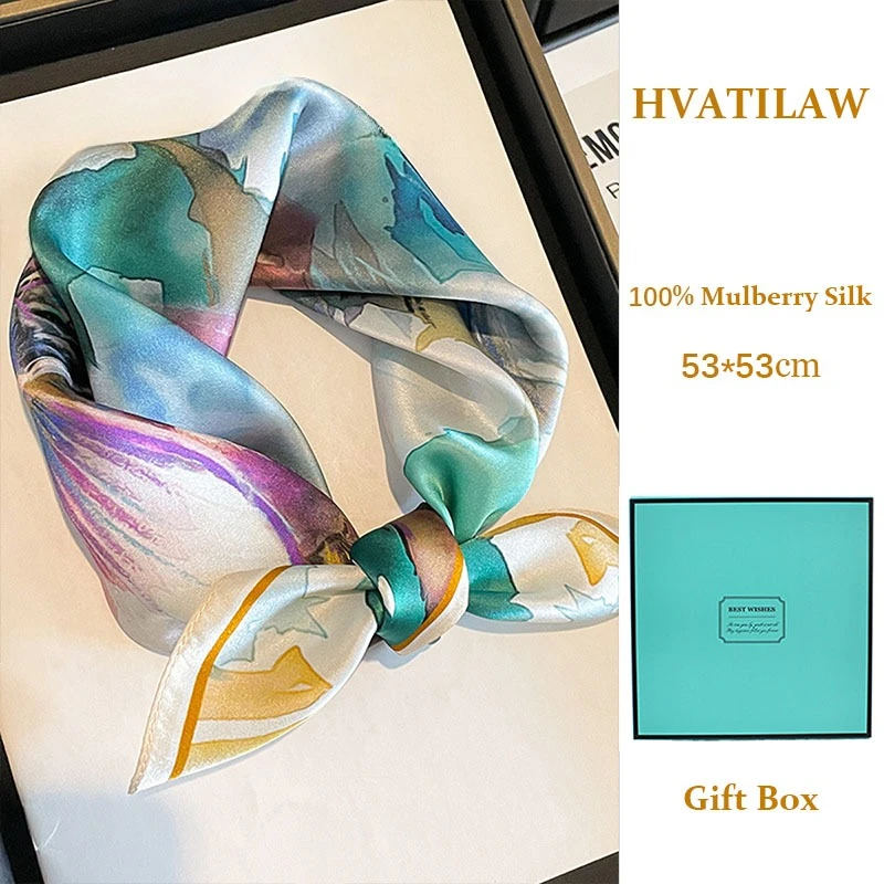 100% Mulberry Real Silk Small Square Scarf Women Hairband Bandana Scarves Design Headkerchief Shawl Wrap High Quality Gift Box
100% Mulberry Real Silk Small Square Scarf Women Hairband Bandana Scarves Design Headkerchief Shawl Wrap High Quality Gift Box